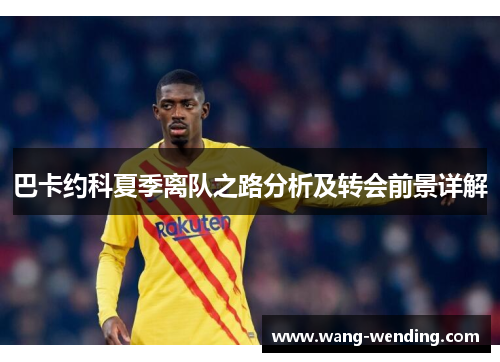 巴卡约科夏季离队之路分析及转会前景详解